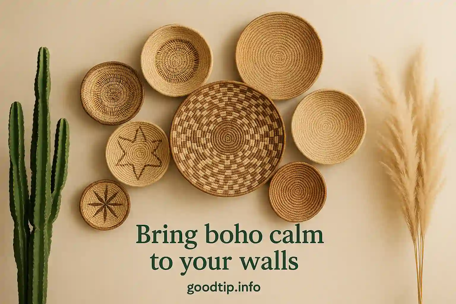 DIY Boho Basket Wall That Calms Your Space